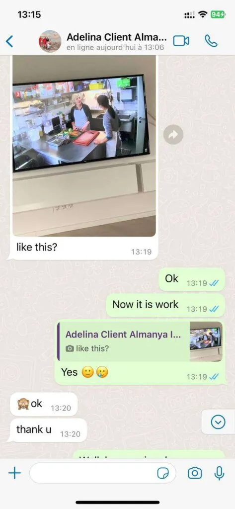 IPTV Geeks support conversation example